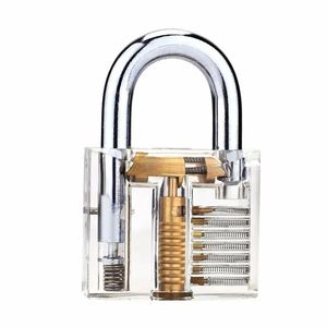 Professional Locksmith Tools practice Colorful Transparent Padlocks Visible Cutaway Padlock Lock Pick for Practice Training