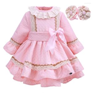 Girl Dresses Autumn Luxury Casual Kids Children Pink Princess Wedding For Young Baby Girls Costumes Clothes 14 15 Years Old