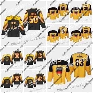 College Hockey Wears College Hockey Wears Thr Custom 2019 IIHF World Championship Germany Jersey 83 Eonhard Pfoderl 42 Yasin Ehliz Seidenberg Loibl 50 Patrick