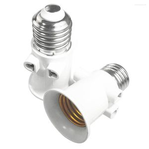 Lamp Holders E27 EU Holder Light Socket Replacement Part Home Safe AC100V 240V 4A Screw Conversion Easy Install LED Bulb Adapter Base