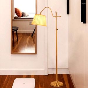 Zemin lambaları Klasik lamba Modern Ofis Masa Yatak Odası Ayarlanabilir Yön Ayakta Bakır Renkli Ev Aydınlatma BLF527