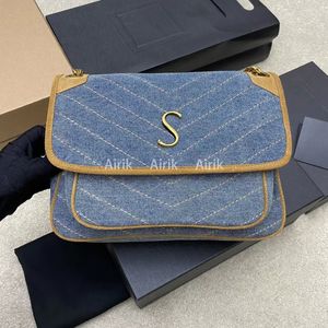 Lyxdesigner Sunset Bag Classic Senaste f￤rg Kvinnor axelv￤skor Kedja handv￤ska tandpetare m￶nster l￤der kvinnor korsar kropp handv￤skor