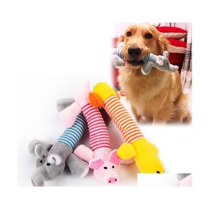 Dog Toys Chews Cute Toy Pet Puppy Plush Teether Sound Chew Squeaker Squeaky Pig Elephant Duck Lovely Drop Delivery Home Ga Homefavor Dhu2B