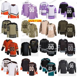 Benutzerdefinierte Herren Reverse Retro 2.0 Hockey-Trikots Camo Fights Cancer Fowler Gibson Zegras Getzlaf Henrique Terry Vatrano McTavish Strome Silfverberg Grant Shattenkirk