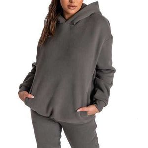 Felpe con cappuccio da uomo Felpe in pile Personalizzato Maglione allentato ricamato tinta unita da donna 100% cotone Donna oversize Essentialshwakmkw6