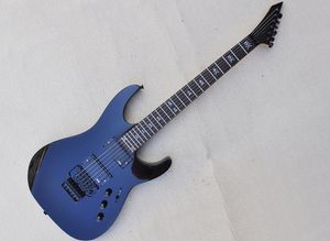 Black 6 Strings Electric Guitar med EMG Pickups Floyd Rose Rosewood Fretboard Strings kan anpassas