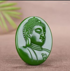 Hänge halsband -sålda Hetian Buddha Jades Pei da Ri Tathagata varumärkehuvudhalsband