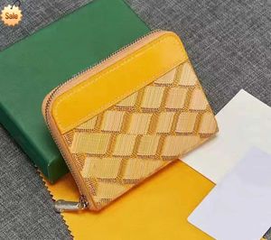 Luxury Designer Brand Coin Purses Men and Women Goyan High Quality Holders Cowhide Highest Designers Bags Christmas Folded in Half Card Wallets Factory Direct Sale