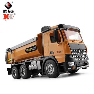 Electric/RC Wltoys 14600 1 14 4WD Remote 2.4G Radio Control RC Car Dirt Engineering Series Load Dump Truck Toy T221214 240315