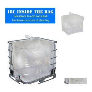 Storage Bags Ibc Ton Barrel Inner Bag Antifoing Pouch For Container 120X100X116Cm Drop Delivery Home Garden Housekee Organization Otnj9