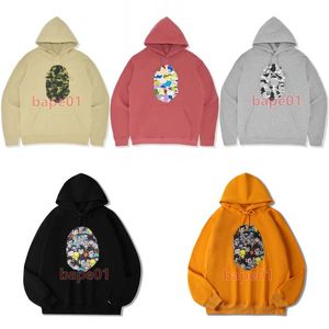 Fashion Mens Hoodies Men Women Jacket Solid Colors Hip Hop Style Mens ape Print Sweatshirts M-2XL