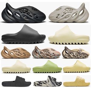 yezzzyz slides Designer Slippers Men's Ladies Sandals Clog Foam Ocher RUNR Bone Resin Clogs Desert Ararat Slippers Luxury Size 36-47