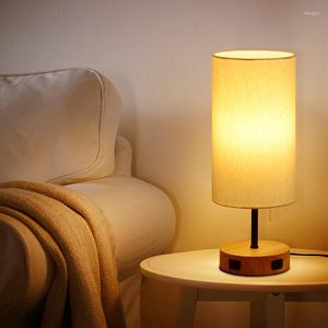 테이블 램프 1pc 결합 된 간단한 따뜻한 데스크 램프 홈 침실 침대 옆 장식 읽기 밤 전구가없는 밤