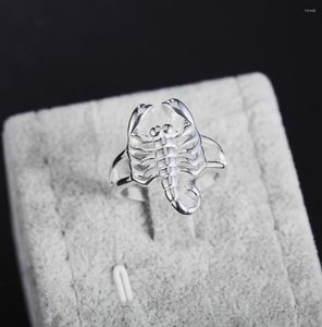 Cluster Rings Street Fashion 925 Sterling Silver Fine Scorpion For Women Party Gifts Charms Wedding Accessories Jewelry
