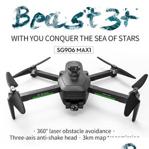 Simulatorer SG906 MAX1 MAX DRONS MED 4K CAMALE FÖR ADTS Följ mig Drone GPS Lång flygtid Matiskt hinder Undvikande 3Axis Gimbal Dhiqe