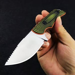 Hot R1235 Survival Straight Knife S30v Satin Blade Full Tang G10 Maniglia Outdoor Camping Caccia Pesca Coltelli a lama fissa con Kydex