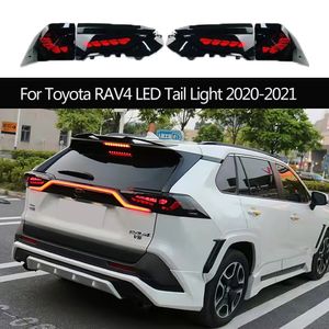 Car Taillight Turn Signal Rear Lamp Accessories For Toyota RAV4 LED Tail Light 2020-2021 Reverse Parking Running Lighting
