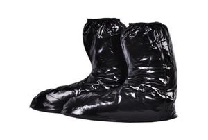 Black Flat Heel Motorcykeltillbeh￶r Cykelridning Mens Shoe PVC Galochas Rain Boot t￤cker Waterproof6146027