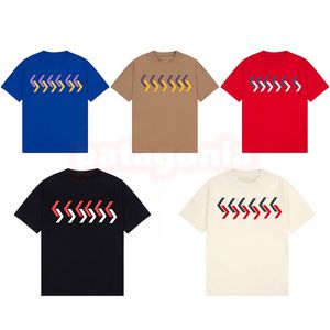Men Womens Summer New T Shirt Mens Fashion Mirror Image Print Tees Couples Casual Loose T Shirts Size XS-L