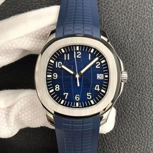 3K Luxury watch PP 5167 Aquanaut Noiseless letched version 3.3mm 324 Mechanical movement body thickness 8.3mm AR steel Tape Blue dial