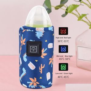 Aquecedores de garrafas esterilizadores# aquecedores esterilizadores USB Milk Water Water Travel Stroller Insated Bag Baby Ambering Kids Safe Kids Supp Dh9e8