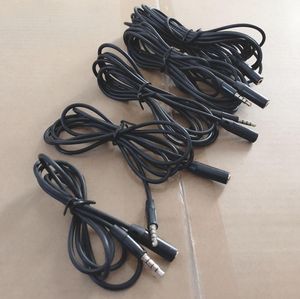 Unbroken Metal Round Audio Cable Male Stereo Auxiliary Aux Extension för mobiltelefon MP3 -högtalartablett PC