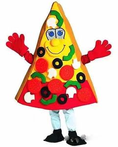 Vendita in fabbrica Pizza Mascot Costumes Fancy Party Dress Personaggio dei cartoni animati Outfit Suit Adulti Taglia Carnevale Pasqua Abbigliamento a tema pubblicitario