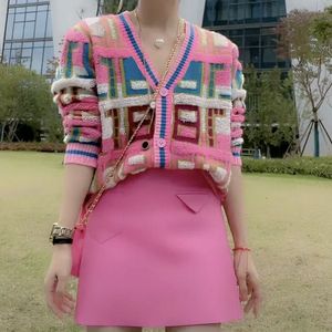 22SS New Pullover Moda Mulheres Designer de luxo Sweaters Letra de outono Multi Style Ladies feminino canal casual CCBRANDS Trend Cardigan Hollow Out Tops Knit Shirt