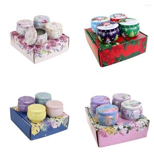 収納ボトル4pcs lid rid bulk container bultins for diy salves skincareビューティーサンプル付き豪華なキャンドルジャー