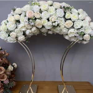 Party Decoration Wedding Centerpiece Mariage Artes Table Gold Center Pieces Rustic for Decor 0950