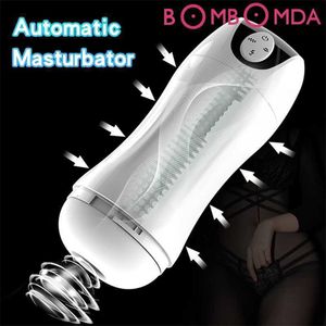 Sex Toys Massager Masturbator For Men Shop Automatisk sugande Male Cup Oral Suction Blowjob Real Vagina Vibrator