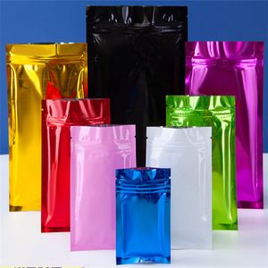 1oz Food Mylar Zip Lock Plastic Packaging Bags Aluminum Foil Dry Flowers Storage Bag Reusable Package Pouches for Coffee And Tea