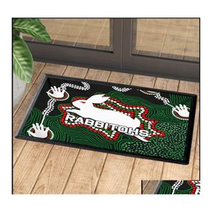 Carpets Australia Rabbitohs 3D Print Door Mat Long Strip Bedroom Entrance Doormat Home Floor Decoration Living Room Carpet Bathroom5 Dhdax