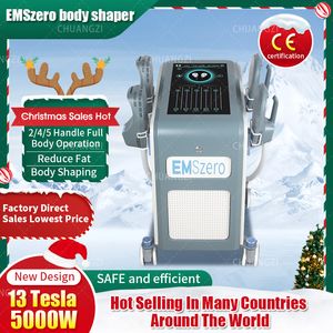 Shopping di shopping natalizio dls-emslim ridotto di grasso modellatura sfaricella efficace 4 maniglie emszero corpo sottile macchina rf ems stimolatore muscolare elettromagnetico