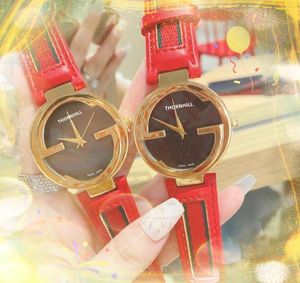 小さなGビーシェイプダイヤルウォッチ女性ファッションオートデートローズゴールドブラックケースレディ本革ベルトエレガントな日本のムーブメントクォーツフェミニンデリケートな腕時計
