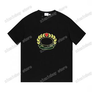 xinxinbuy Herren Designer T-Shirt Paris Leaf Stickerei Kurzarm Baumwolle Damen Weiß Schwarz Aprikose XS-L