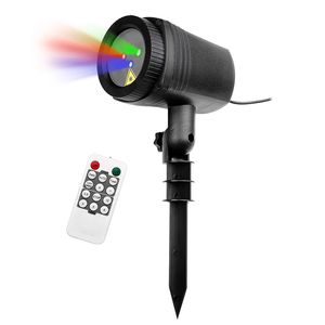 RGB Laser Effect Projector Lights red green blue full color RF remote Moving Stars Garden Light Christmas holiday decoration lawn lamps