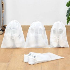Storage Boxes 10 Pcs Shoes Bags Anti-yellow Dry Dust-proof Bag Simple Clear Pouch Drawstring Organizer