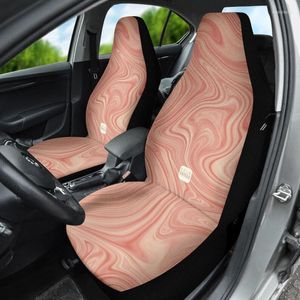 Car Seat Covers Cute Sun Kissed Peach Wavy Retro Boho Hippie For Vehicle Women Set Of 2 Front Protectors