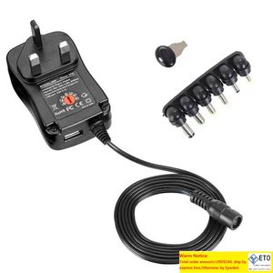 DC-Adapter, verstellbares Netzteil, Universal-Adapter, Ladegerät für LED-Glühbirnen, LED-Streifen