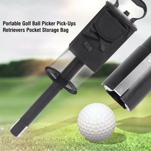 Golf Ball Pickup Mesh Carrying Tube Easy Removal Tube Storage Bag