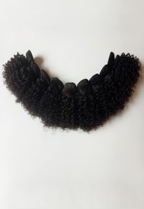 Malezyjskie brazylijskie dziewicze włosy splaty seksowne krótkie 612 cala perwersyjne kręcone włosy Weft tani fabryka Whole Indian Remy Hair Ex4393854