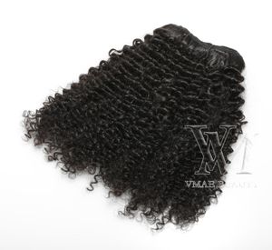 VMAE PERUVIAN AFRO Kinky Curly Clip in Human Hair Extension 3A 3B 3C 4A 4B 4C Clip i 120G Natural Color7052895