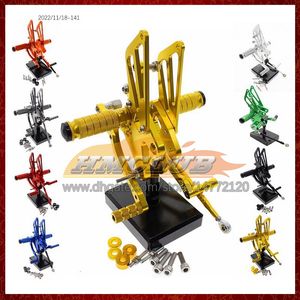 Motorcycle Adjustable CNC Foot Rest Footpeg Rear Set Pedal For SUZUKI GSXR1300 Hayabusa GSXR 1300 1300CC 96 97 98 1999 2000 2001 CNC Foot Pegs Footrest Rearset 8Colors