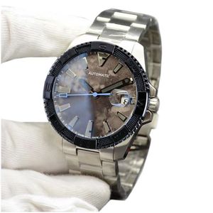 Automatisk män Titta på kolfiber Bezel Men's Mechanical Watches Rostfritt stål Business Casual Man Wristwatches Montre de Luxe