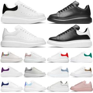 Designer sneakers män kvinnor plattform casual skor lyxig svart mocka läder multicolor reflekterande trippel vit kunglig blå grå klassisk mens