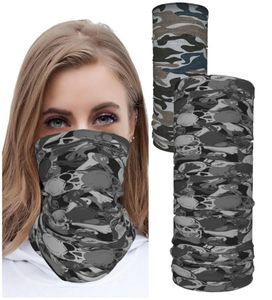 camouflage Scarf Shield 2pcs Neck Gaiter Face Mask Reusable Cloth Face Masks Washable Bandana Face Mask Sun Dust Protection Cover6170540