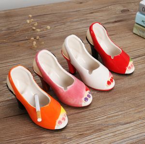 The latest 15X6.5CM ceramic ashtray high-heeled shoes are available in many styles supporting customized logo