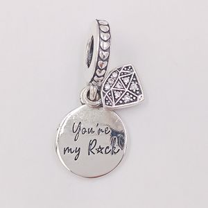 925 srebrna biżuteria ślubna Making pandora My Rock DIY Charm Bracelets Fathers Day Prezenta