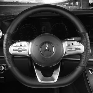 per Mercedes-Benz Classe S W222 Classe E W213 Coprivolante per auto in pelle antiscivolo di alta qualità cucito a mano